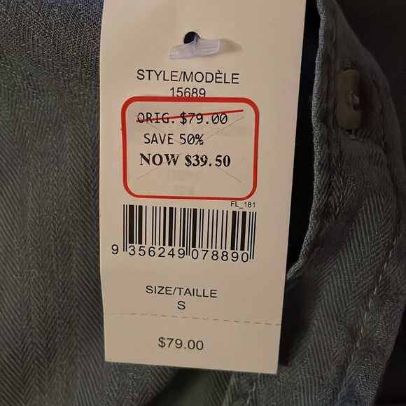 Brand new slim fit cotton button down shirt sleeve shirt - Picture 4 of 4